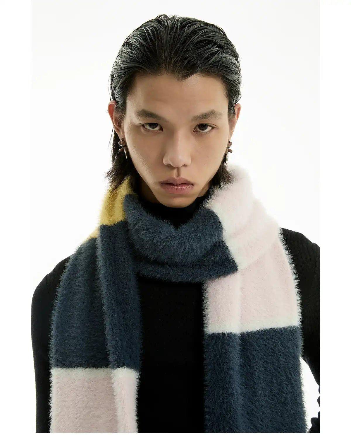 Tri Tone Striped Scarf Korean Street Fashion Scarf By Funky Fun Shop Online at OH Vault