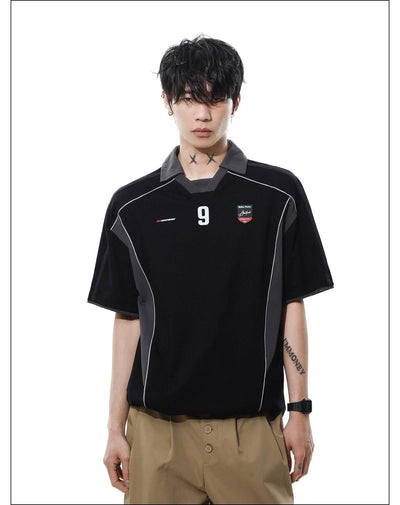 Contrast Piping Athleisure Polo Korean Street Fashion Polo By Mr Nearly Shop Online at OH Vault