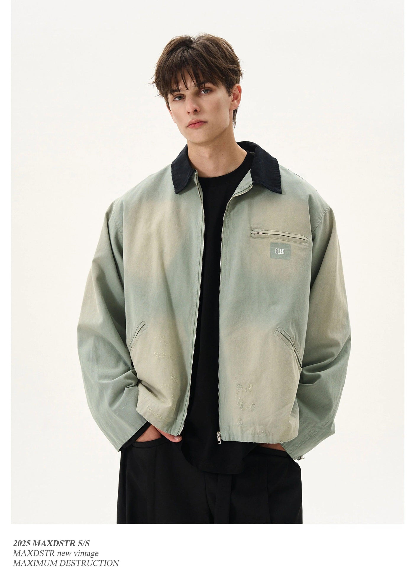 Washed Carhartt Style Jacket Korean Street Fashion Jacket By MaxDstr Shop Online at OH Vault