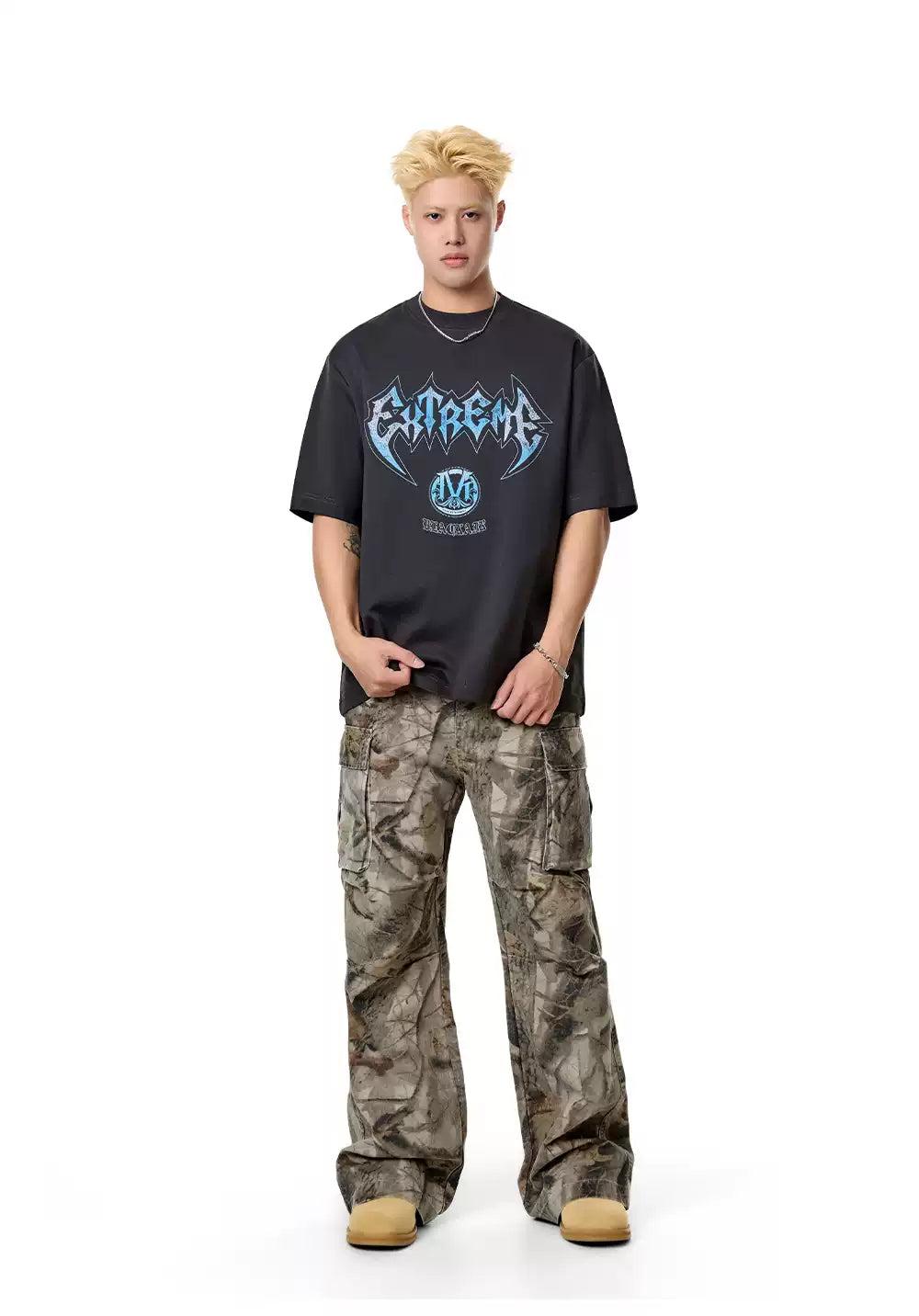 Angel Wings Logo Graphic T-Shirt Korean Street Fashion T-Shirt By Made Extreme Shop Online at OH Vault