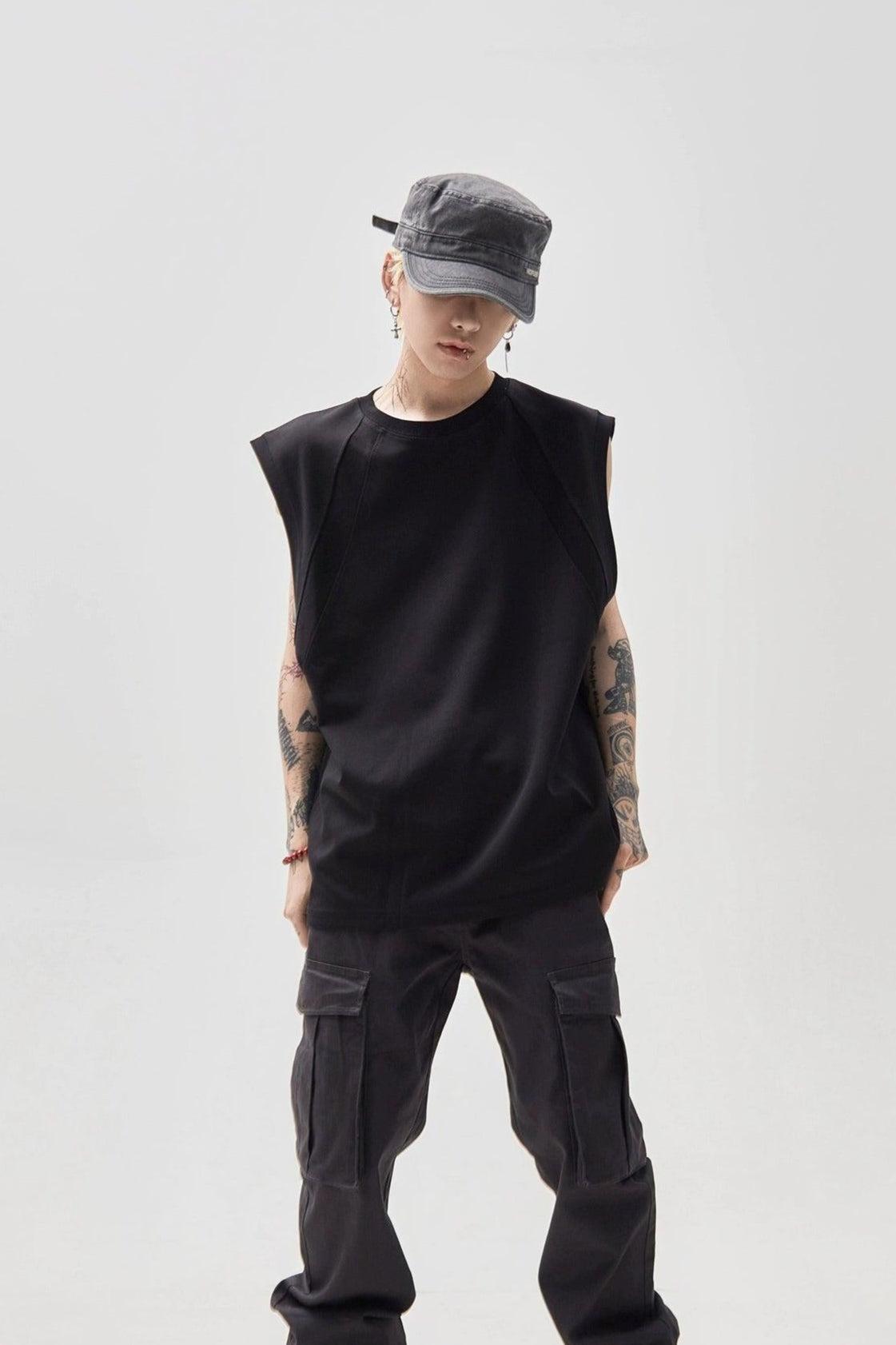 Structured Versatile Tank Top Korean Street Fashion Tank Top By Ash Dark Shop Online at OH Vault