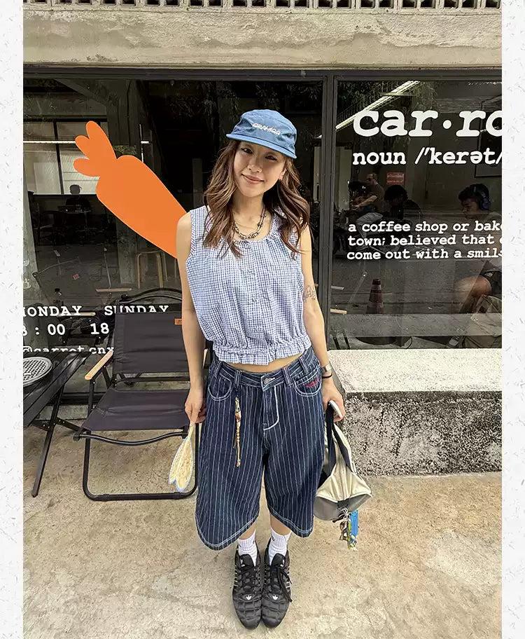 Buttoned End Ruffles Blouse Korean Street Fashion Blouse By Made Extreme Shop Online at OH Vault