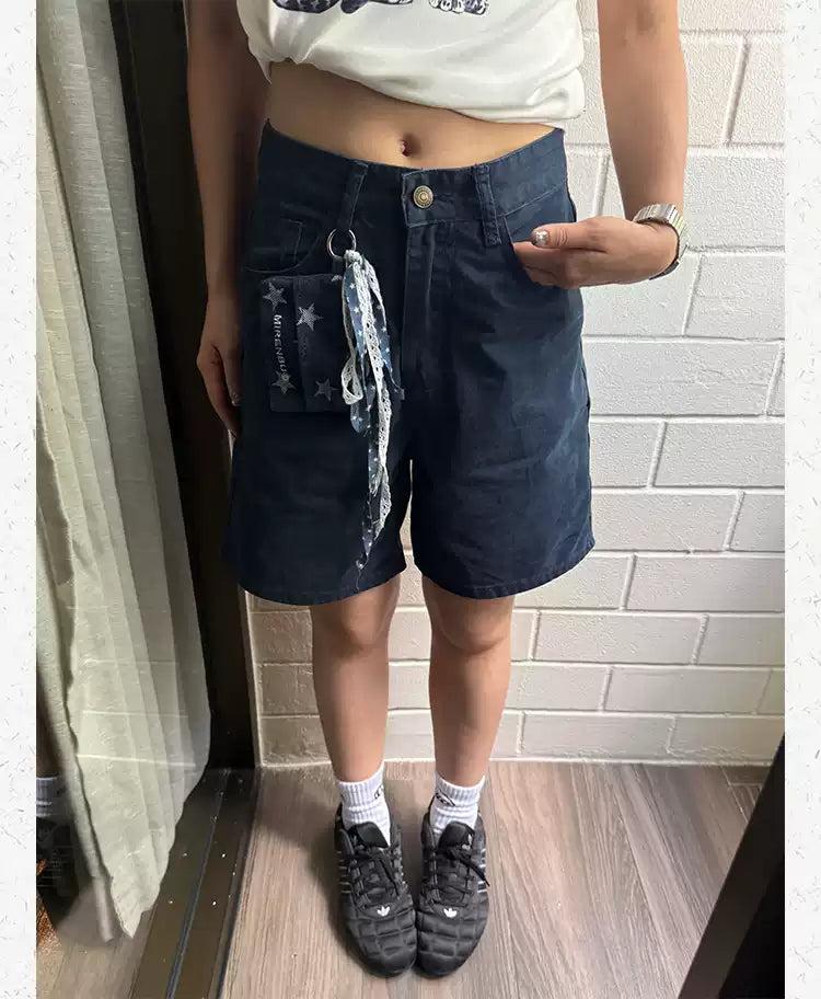 Coin Purse Details Shorts Korean Street Fashion Shorts By Made Extreme Shop Online at OH Vault
