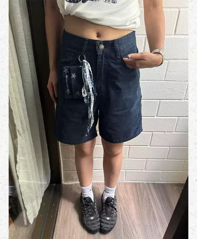Coin Purse Details Shorts Korean Street Fashion Shorts By Made Extreme Shop Online at OH Vault