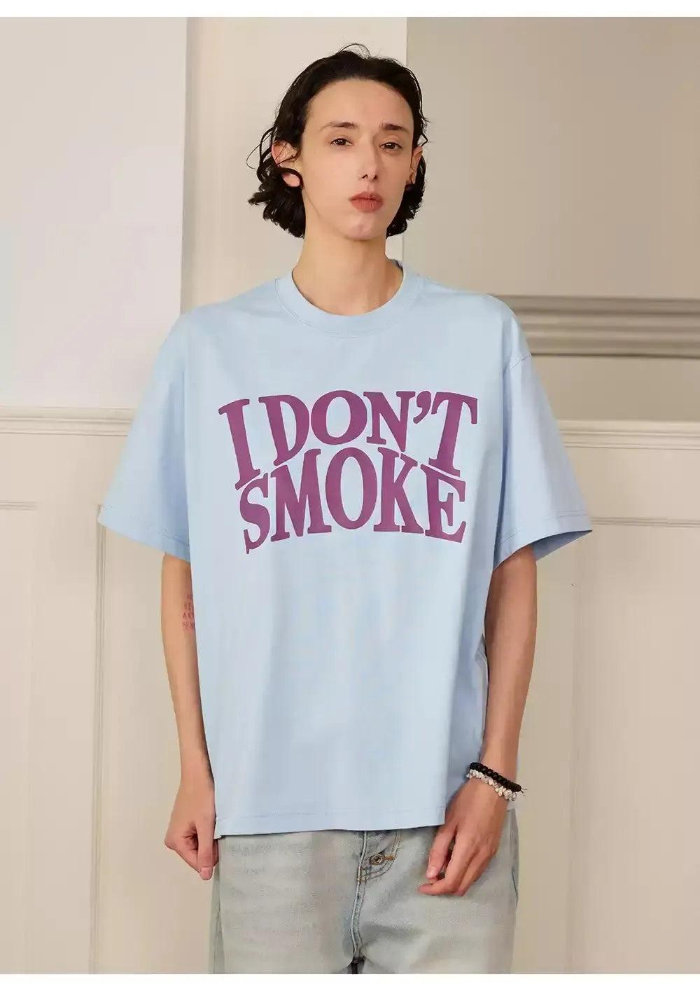 Basic Contrast Logo T-Shirt Korean Street Fashion T-Shirt By Donsmoke Shop Online at OH Vault