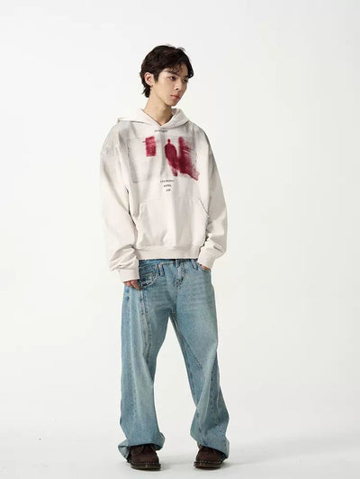 Irregular Seam Line Jeans Korean Street Fashion Jeans By 77Flight Shop Online at OH Vault