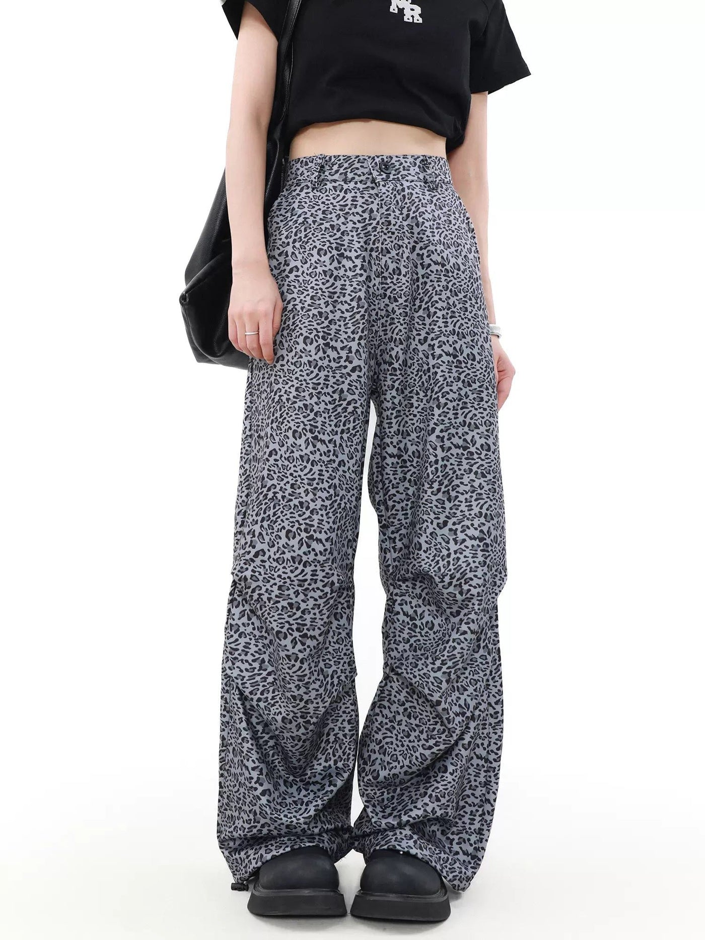 Drapey Animal Print Pants Korean Street Fashion Pants By Mr Nearly Shop Online at OH Vault