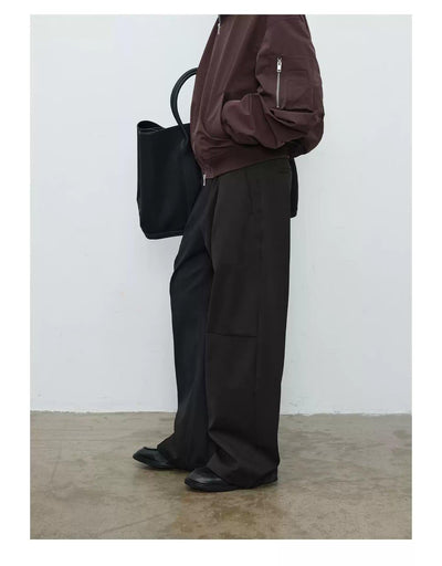 Pleated Relaxed Fit Trousers Korean Street Fashion Trousers By Terra Incognita Shop Online at OH Vault