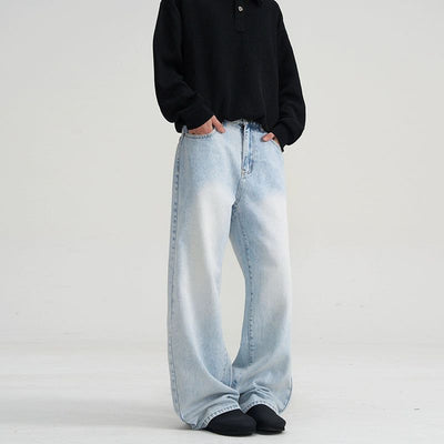 Light Fade Highlight Jeans Korean Street Fashion Jeans By A PUEE Shop Online at OH Vault