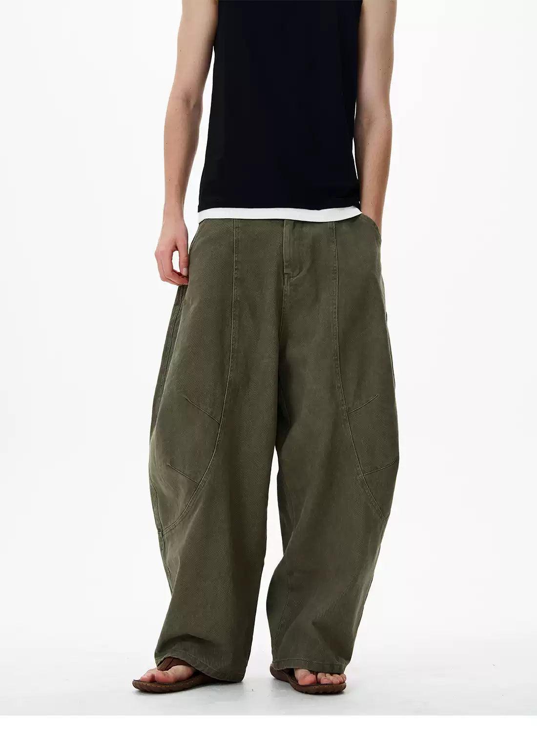 Wide Curved Cut Comfty Jeans Korean Street Fashion Jeans By 77Flight Shop Online at OH Vault