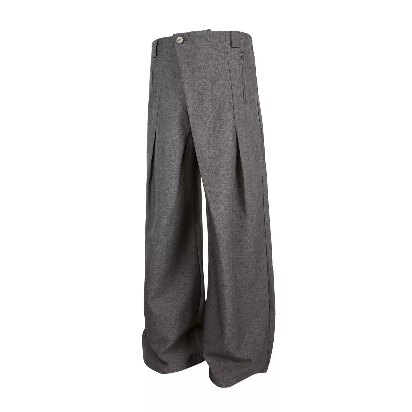 Folded Pleats Relax Fit Trousers Korean Street Fashion Trousers By Made Extreme Shop Online at OH Vault
