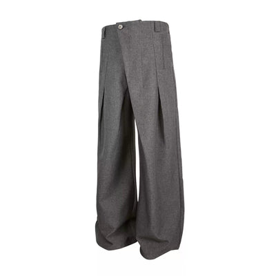 Folded Pleats Relax Fit Trousers Korean Street Fashion Trousers By Made Extreme Shop Online at OH Vault