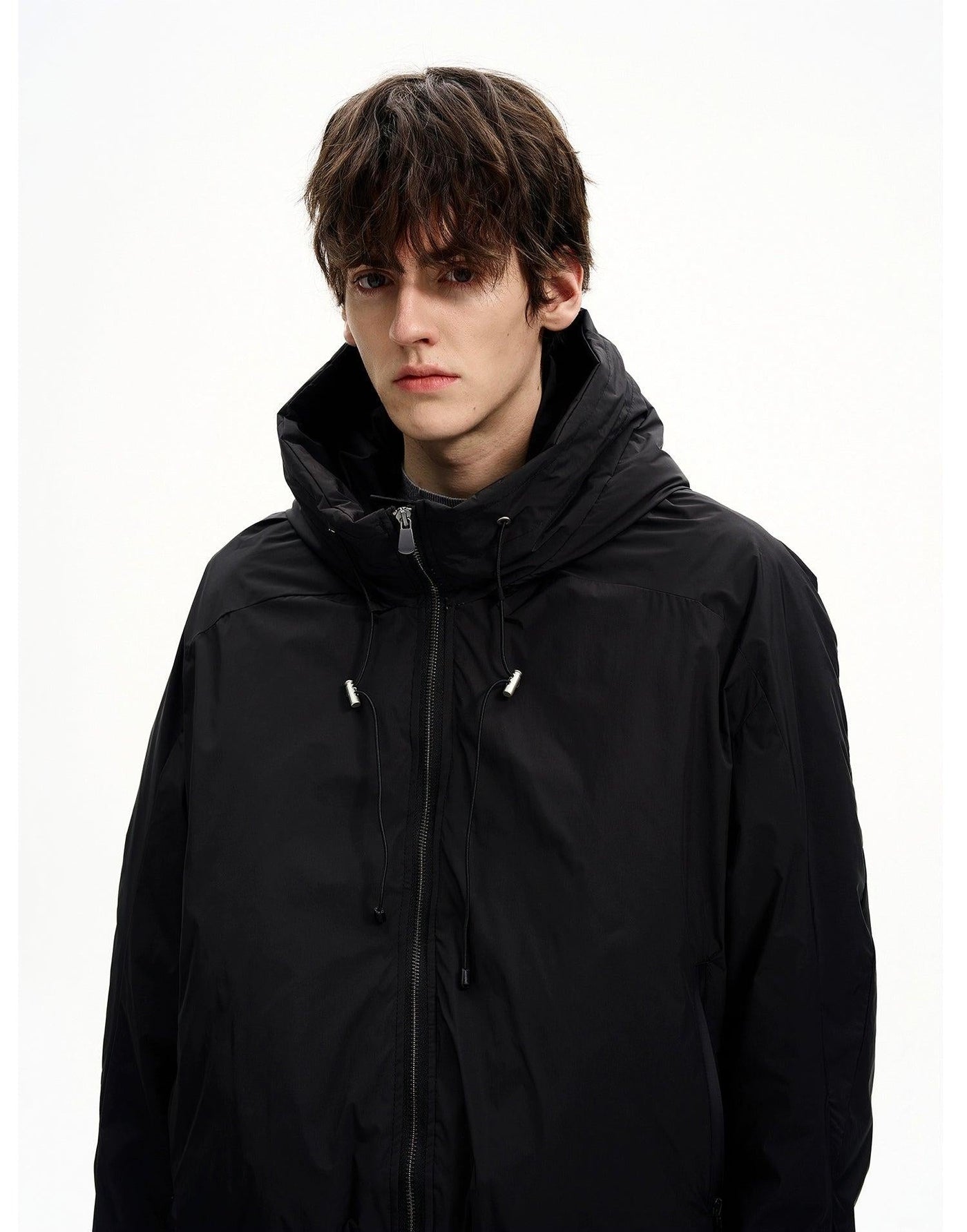 Drawstring Hooded Windbreaker Down Jacket Korean Street Fashion Jacket By MaxDstr Shop Online at OH Vault