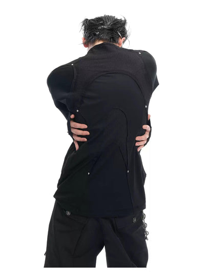 Slim Fit Thin Mesh Layers Mockneck Korean Street Fashion Mockneck By Argue Culture Shop Online at OH Vault