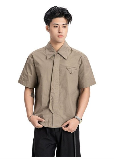 Neat Versatile Boxy Shirt Korean Street Fashion Shirt By Made Extreme Shop Online at OH Vault
