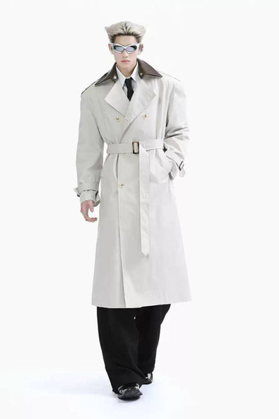 Classic Relaxed Fit Trench Coat Korean Street Fashion Long Coat By Turn Tide Shop Online at OH Vault