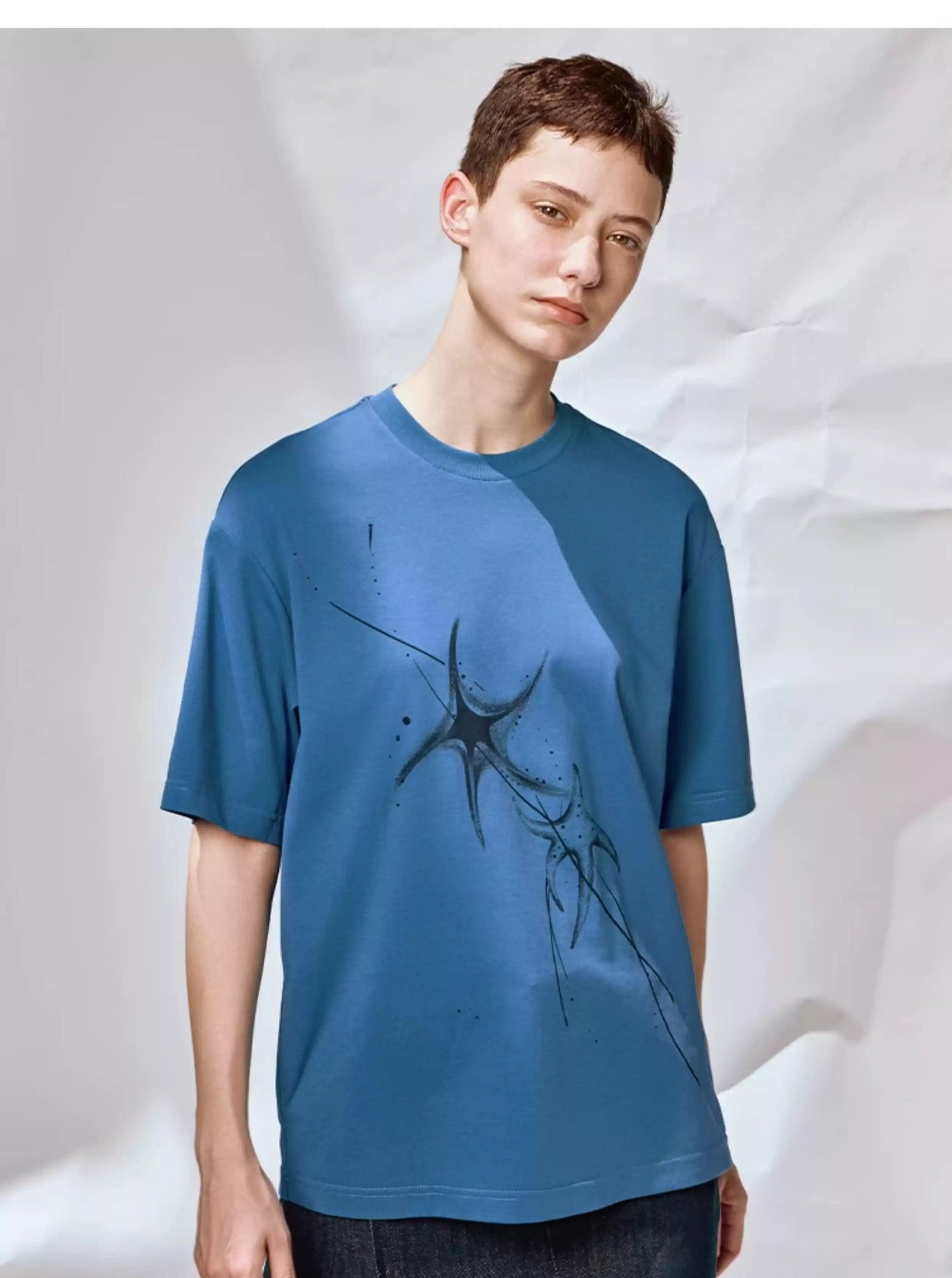 Starfish Graphic Print T-Shirt Korean Street Fashion T-Shirt By Opicloth Shop Online at OH Vault