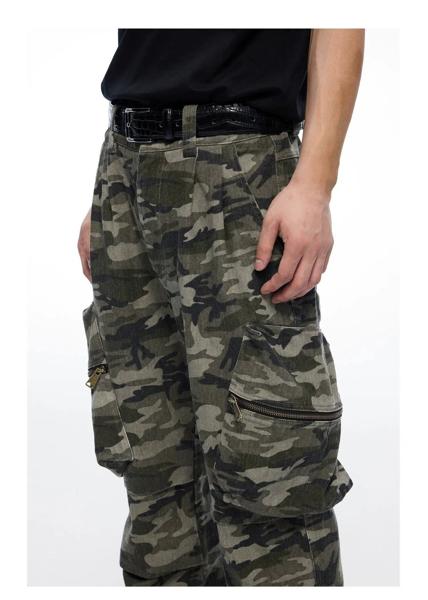 3D Pocket Camouflage Cargo Pants Korean Street Fashion Pants By Terra Incognita Shop Online at OH Vault