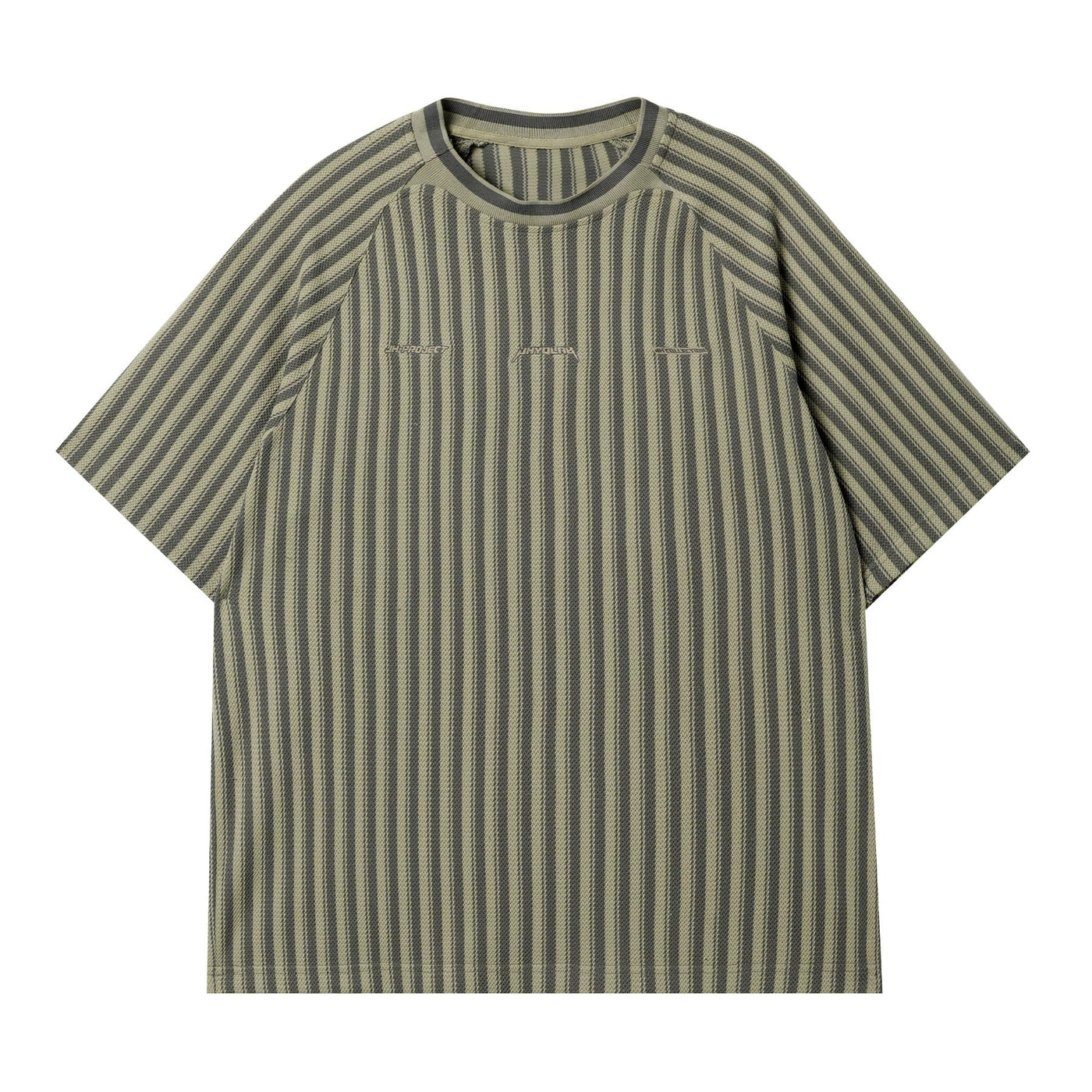 Striped Knit Embroidery T-Shirt Korean Street Fashion T-Shirt By JHYQ Shop Online at OH Vault