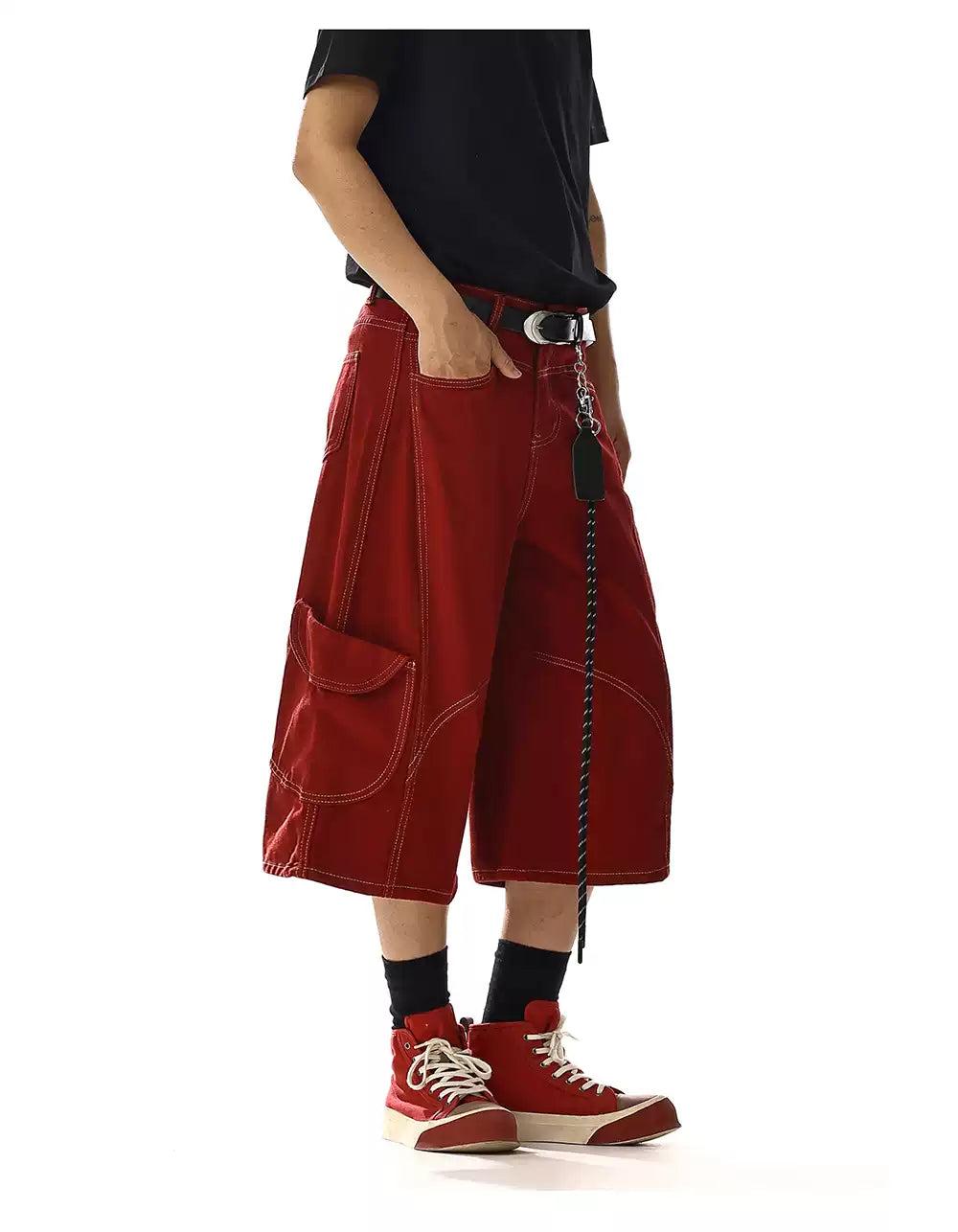 Solid Color Versatile Denim Shorts Korean Street Fashion Shorts By MEBXX Shop Online at OH Vault