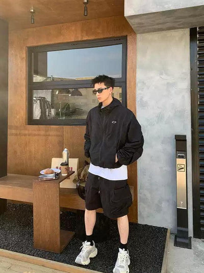 Side Zipped Pockets Gartered Shorts Korean Street Fashion Shorts By Poikilotherm Shop Online at OH Vault