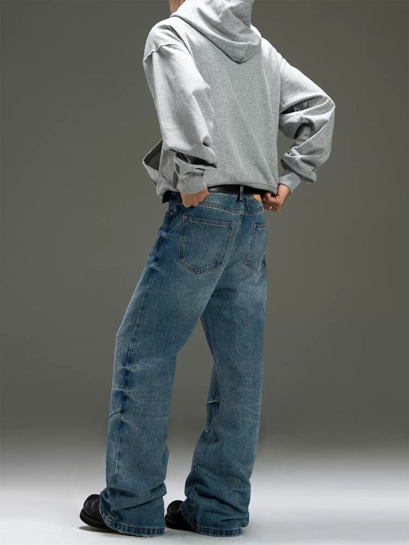 Subtle Whiskers Regular Fit Jeans Korean Street Fashion Jeans By MaxDstr Shop Online at OH Vault