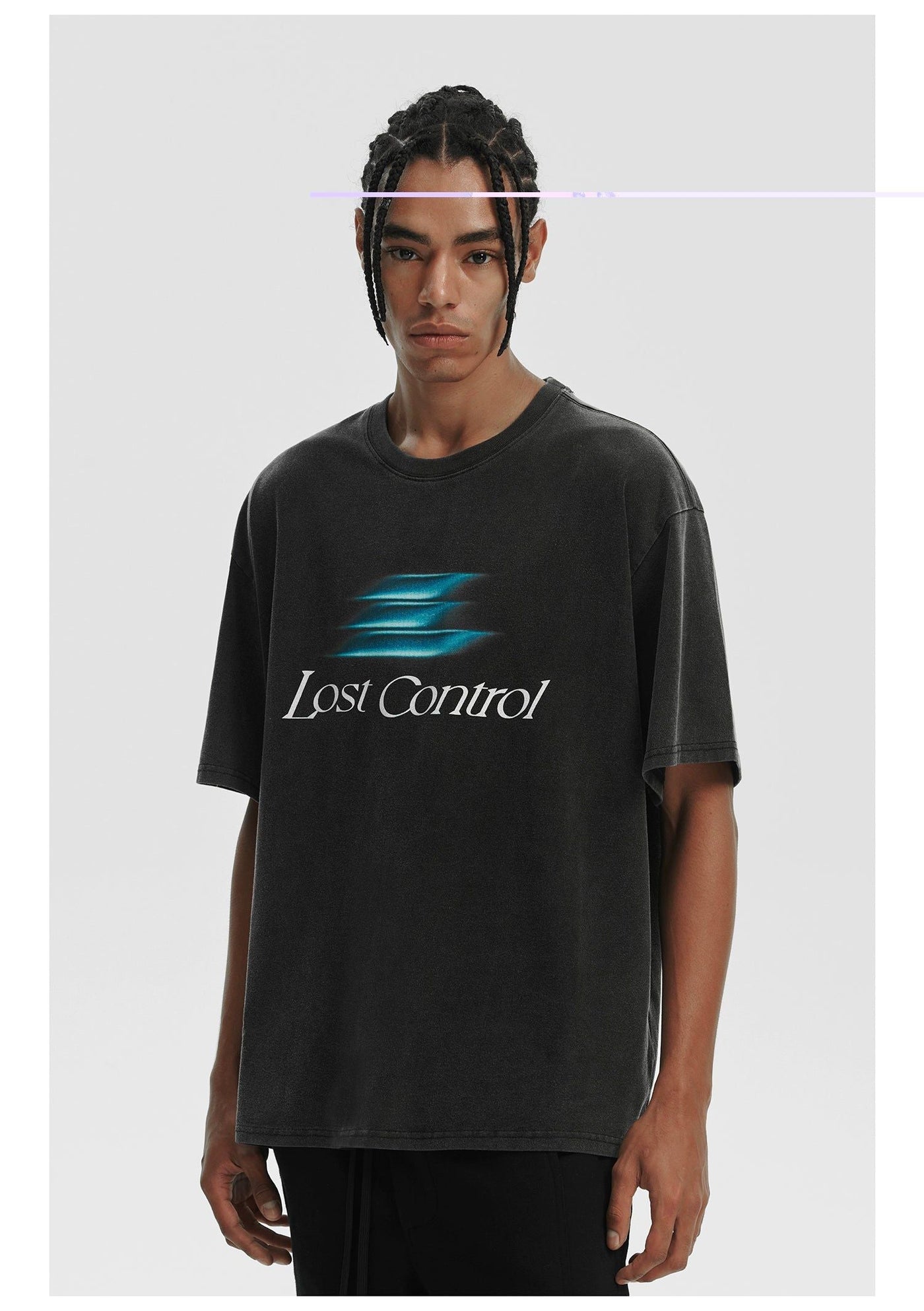 Motion Effect Logo T-Shirt Korean Street Fashion T-Shirt By Lost CTRL Shop Online at OH Vault