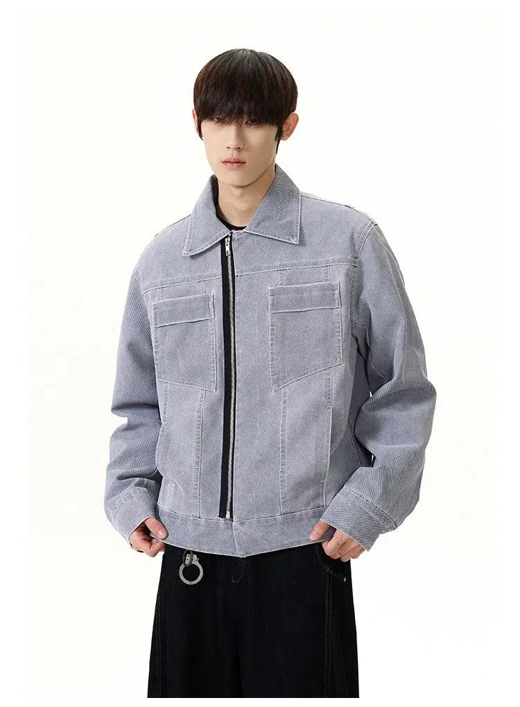 Stitched Outline Tailored Lapel Jacket Korean Street Fashion Jacket By A PUEE Shop Online at OH Vault