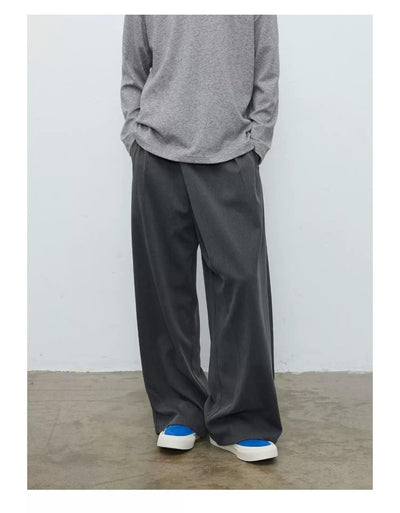 Folded Wrapped Loose Fit Pants Korean Street Fashion Pants By Terra Incognita Shop Online at OH Vault