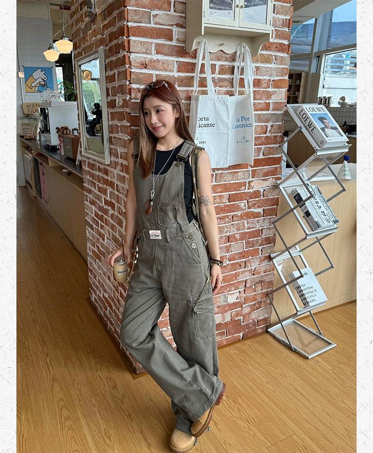 Solid Color Workwear Overall Korean Street Fashion Overall By Made Extreme Shop Online at OH Vault