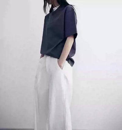 Irregular Layered T-Shirt Korean Street Fashion T-Shirt By In Knots Shop Online at OH Vault
