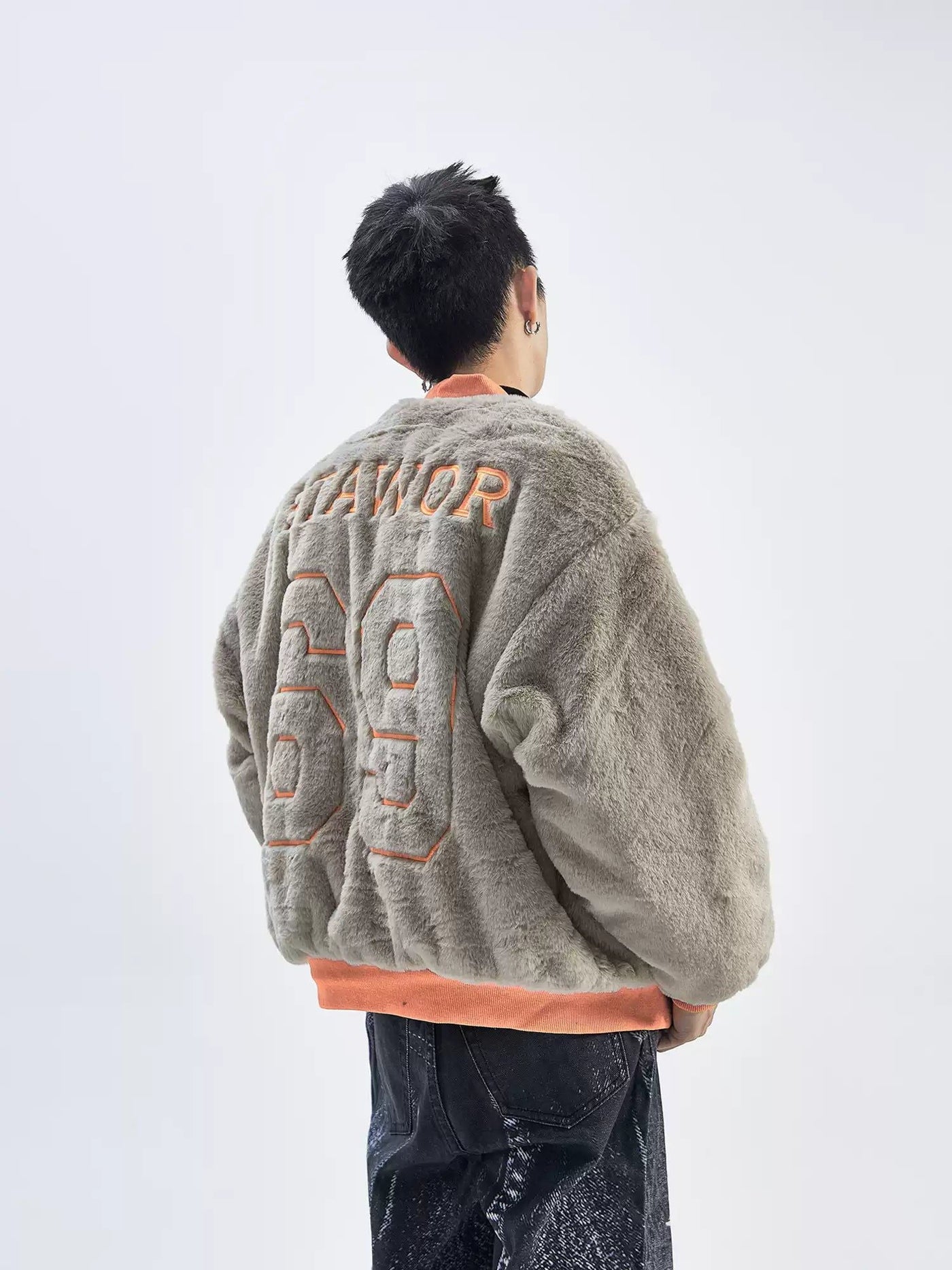 Contrast Embroidery Fleece Jacket Korean Street Fashion Jacket By Ash Dark Shop Online at OH Vault