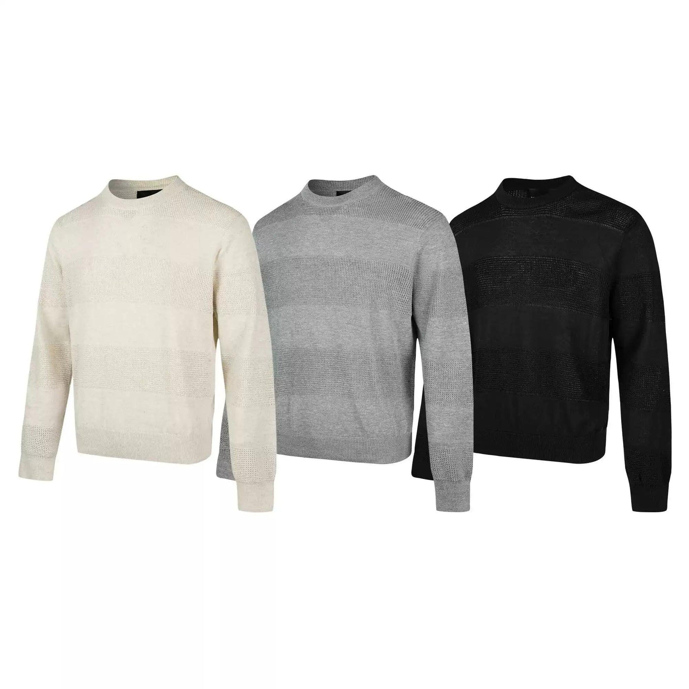 Striped Pattern Textured Sweater Korean Street Fashion Sweater By Made Extreme Shop Online at OH Vault