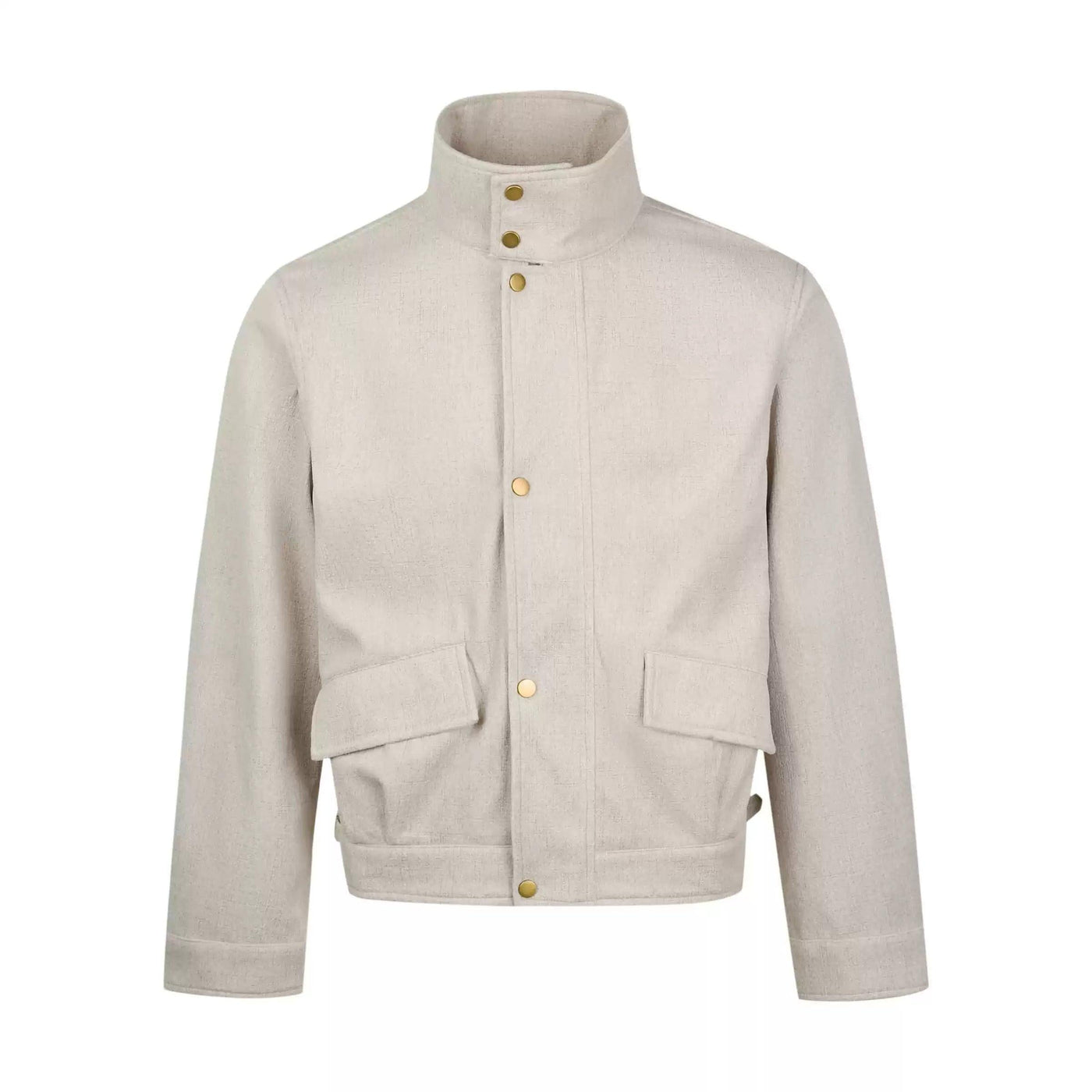 Funnel Collar Snap Buttoned Jacket Korean Street Fashion Jacket By Made Extreme Shop Online at OH Vault