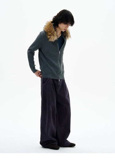 Faded Pleats Wide Leg Jeans Korean Street Fashion Jeans By 77Flight Shop Online at OH Vault