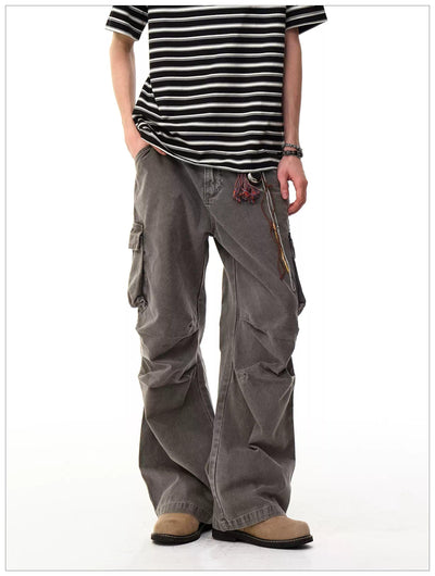 Workwear Style Cargo Jeans Korean Street Fashion Jeans By Mr Nearly Shop Online at OH Vault