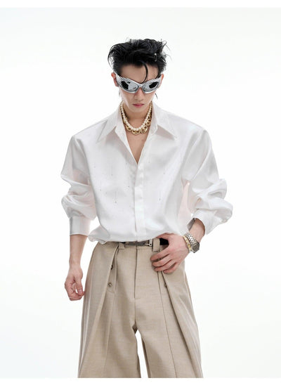 Star Flow Shimmered Shirt Korean Street Fashion Shirt By Argue Culture Shop Online at OH Vault