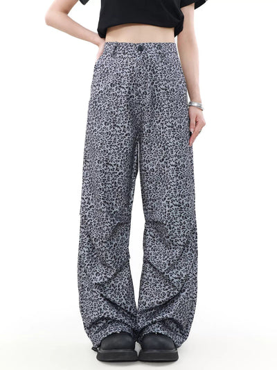 Drapey Animal Print Pants Korean Street Fashion Pants By Mr Nearly Shop Online at OH Vault