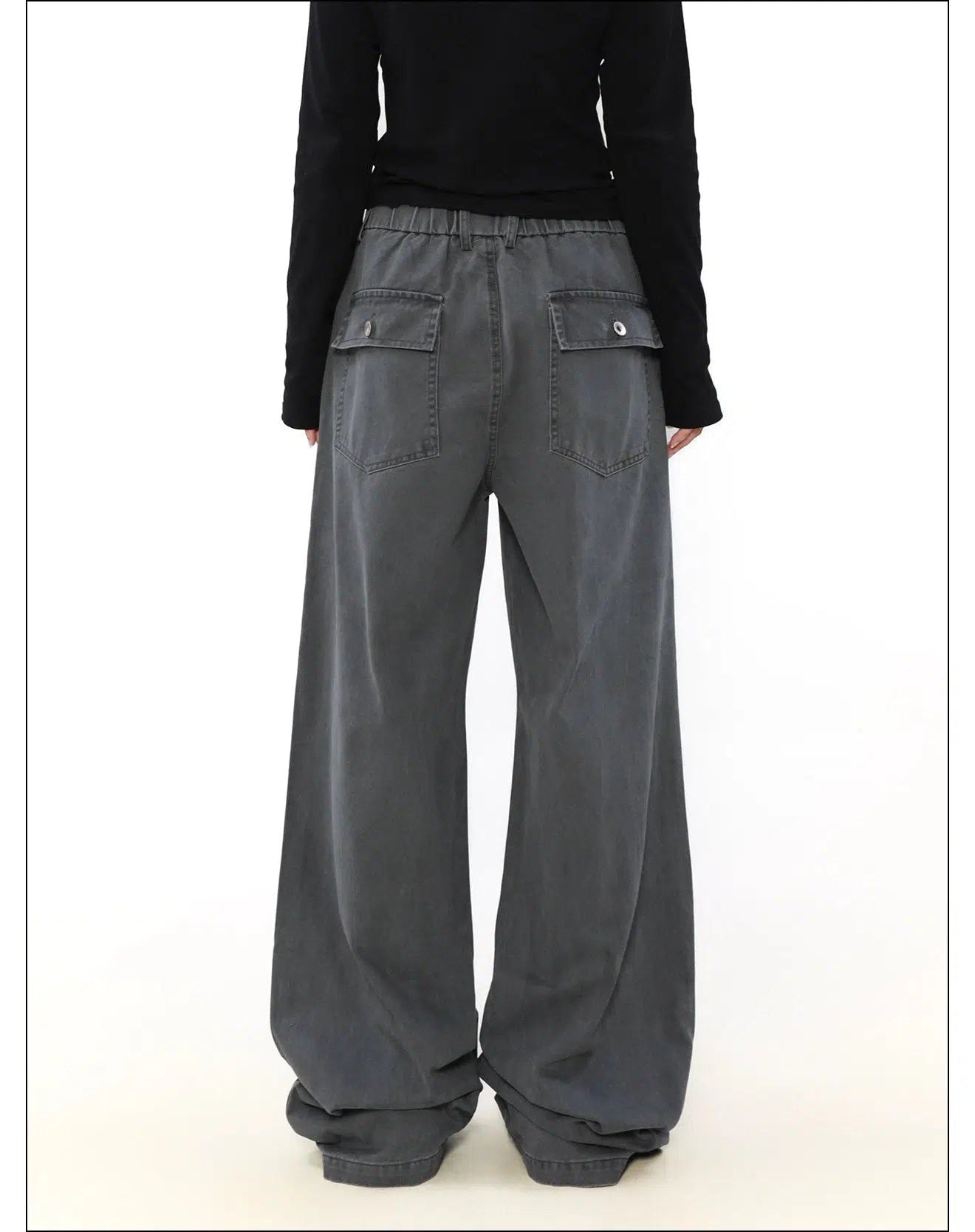 Waist String Pleated Wide Pants Korean Street Fashion Pants By Mr Nearly Shop Online at OH Vault