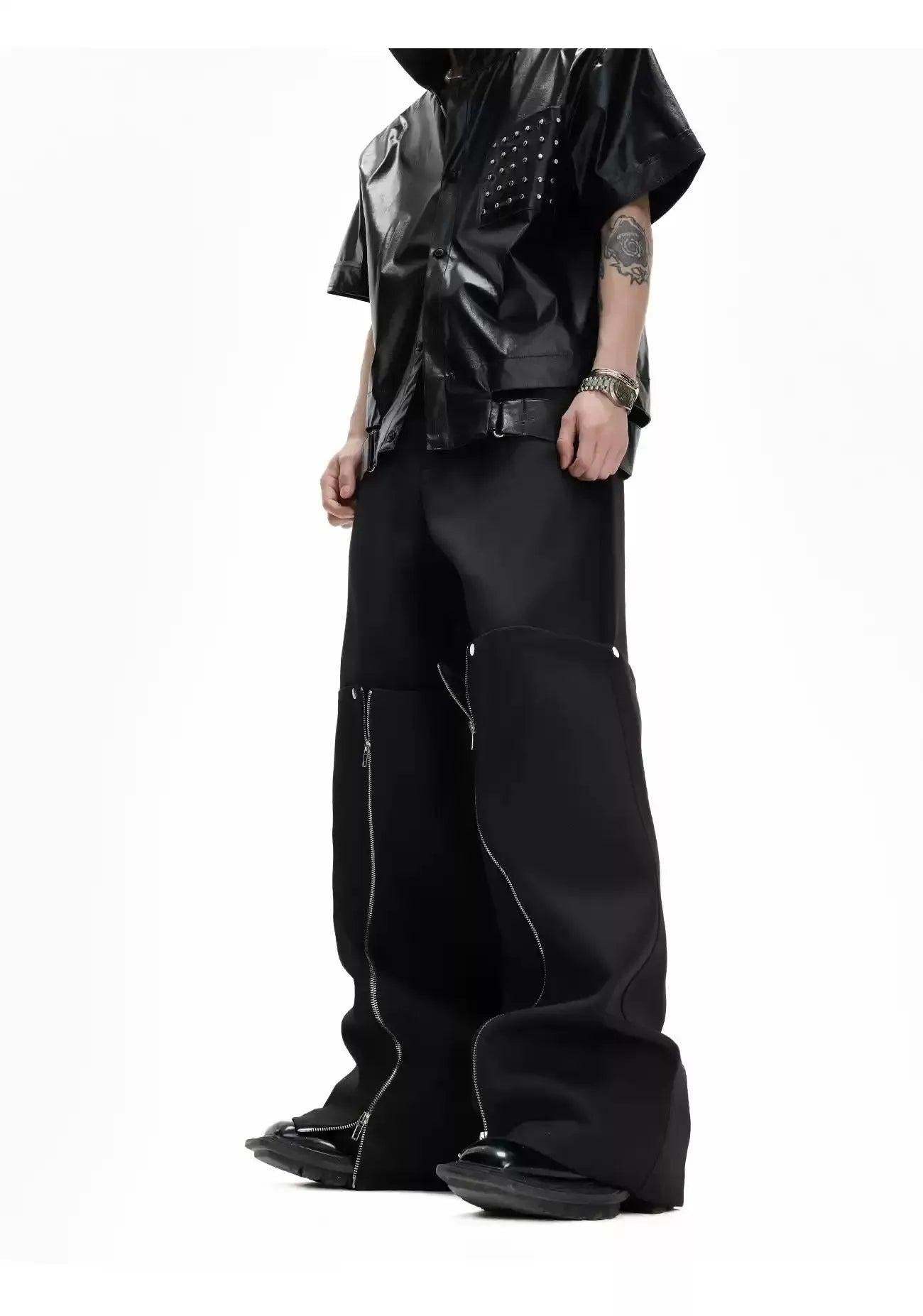 Detachable Zipped Layered Pants Korean Street Fashion Pants By Argue Culture Shop Online at OH Vault
