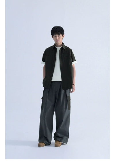 Thin Lines Buttoned Shirt Korean Street Fashion Shirt By Mentmate Shop Online at OH Vault