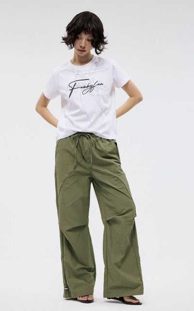 Adjustable Versatile Color Track Pants