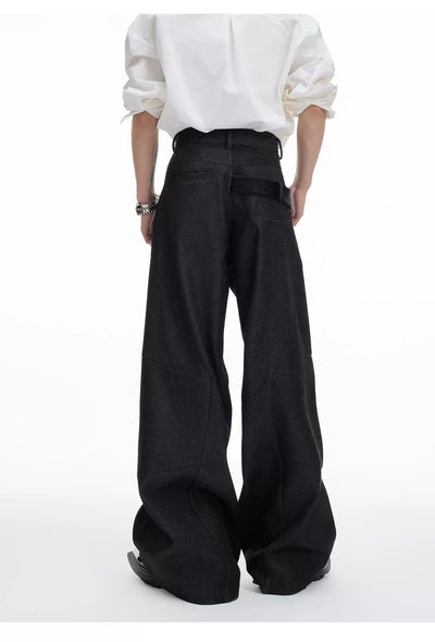 Buckled PU Leather Buckle Flared Pants Korean Street Fashion Pants By Argue Culture Shop Online at OH Vault