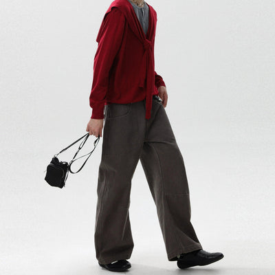 Washed Straight Carpenter Pants Korean Street Fashion Pants By Mr Nearly Shop Online at OH Vault