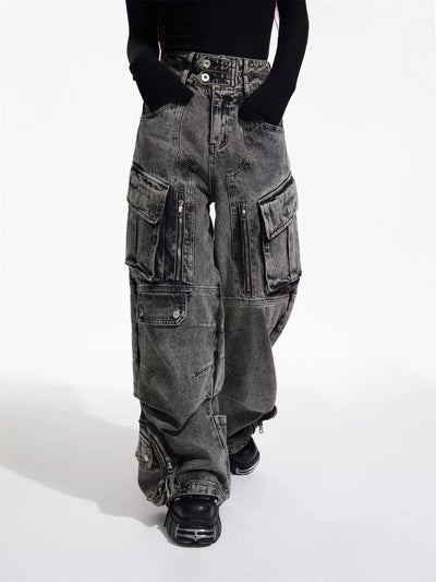 Cargo Style Workwear Jeans Korean Street Fashion Jeans By PeopleStyle Shop Online at OH Vault