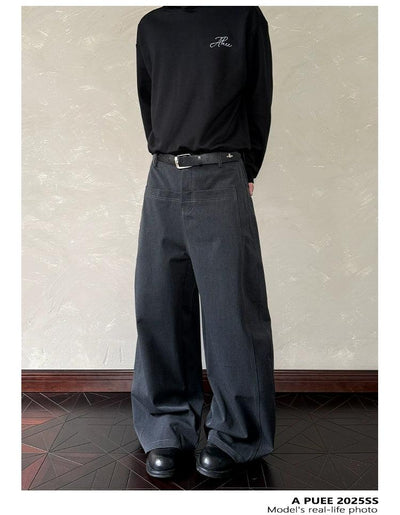Front Pocket Seamed Pants