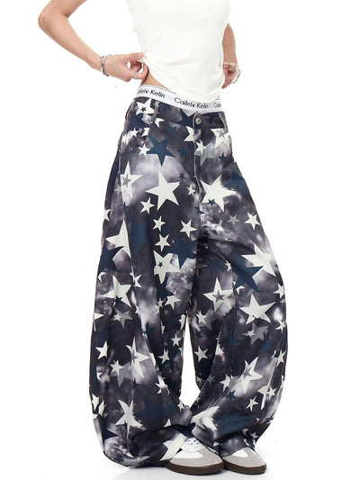 Stars Pattern Print Pants Korean Street Fashion Pants By Blacklists Shop Online at OH Vault