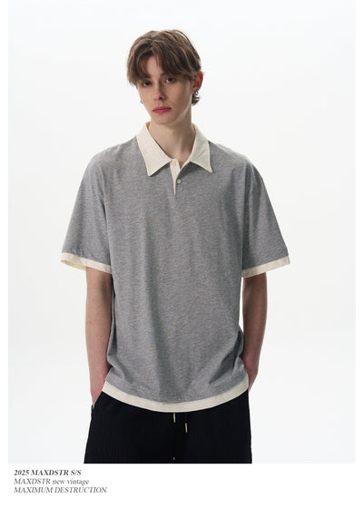 Collegiate Clean Fit Polo Korean Street Fashion Polo By MaxDstr Shop Online at OH Vault