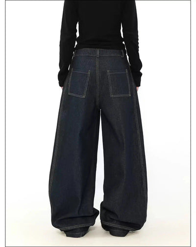 Wide Fit Baggy Jeans Korean Street Fashion Jeans By Mr Nearly Shop Online at OH Vault