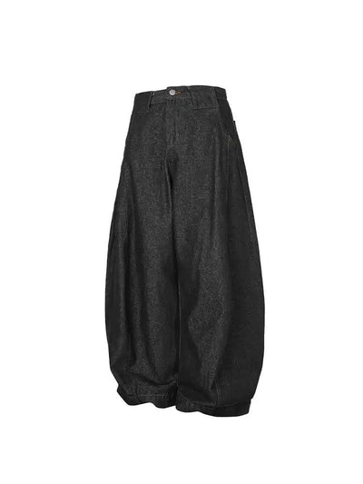 Solid Wide Loose Fit Jeans Korean Street Fashion Jeans By Made Extreme Shop Online at OH Vault